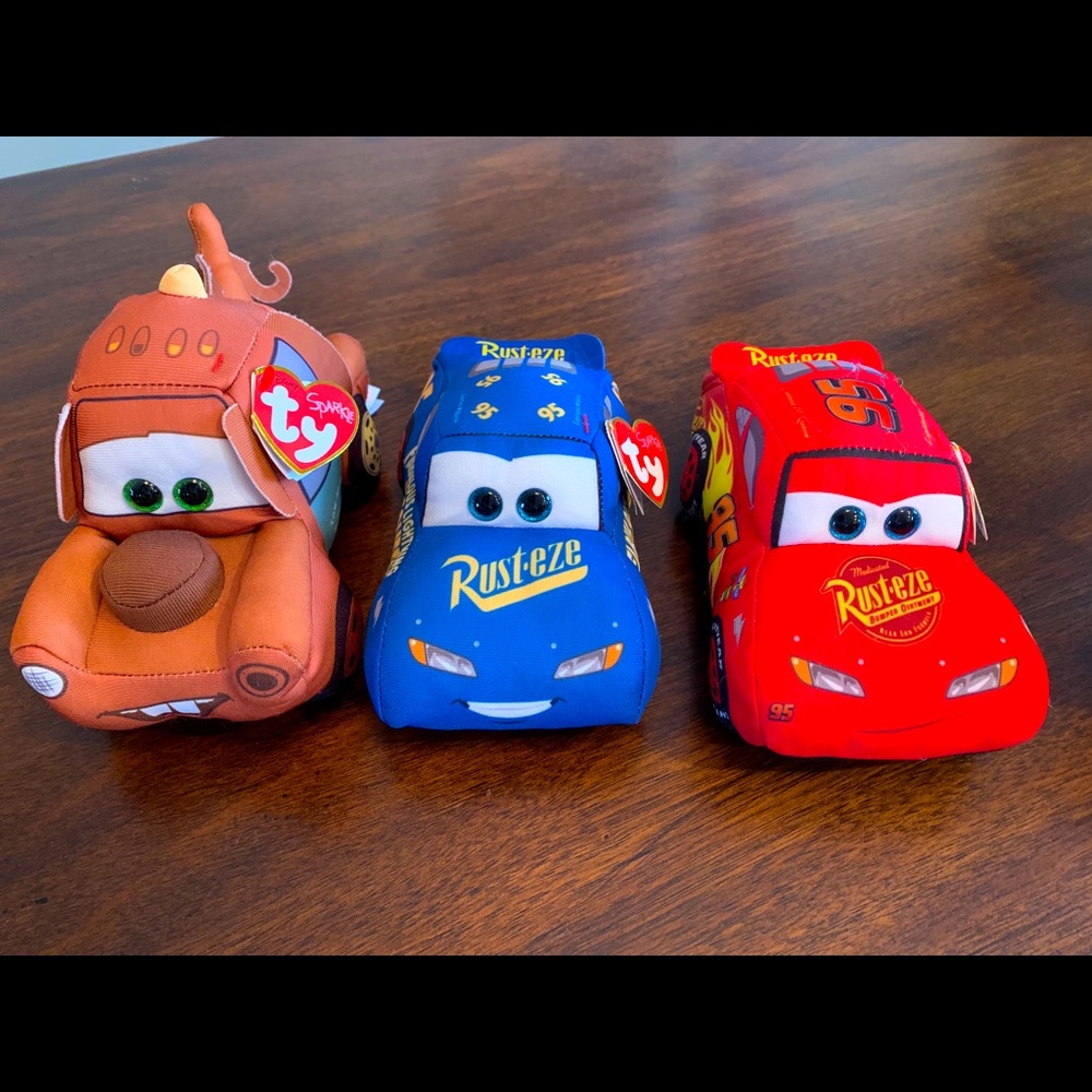 Disney Cars Plush TY Set